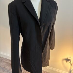 Tahari Black and Green Suit